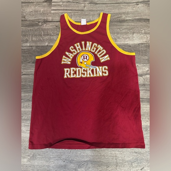 Nike Red Tank Top with Yellow Trim - Picture 2 of 8